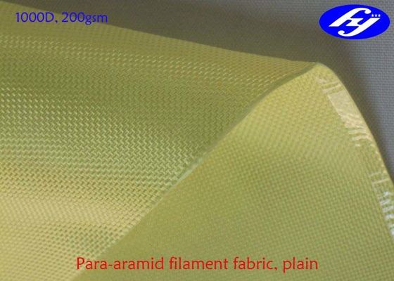 Ίνα 1000D 200GSM άνθρακα Aramid απόδειξης σφαιρών με την υψηλής θερμοκρασίας αντίσταση